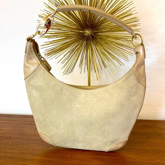 GUCCI Vintage Suede Shoulder Bag Square G - Picture 1 of 13